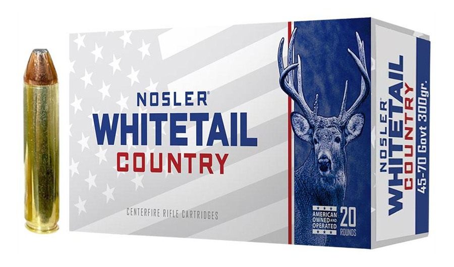 Nosler Whitetail Country Rifle Ammunition 45-70 Govt 300gr LFN 1950 fps 20/ view 8