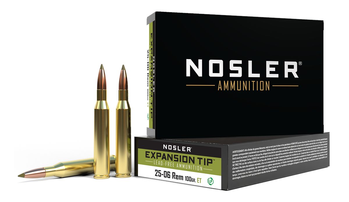 NOSLER 40238 E-Tip 25-06 Rem 100gr E Lead Free 20 Per Box/10 Case