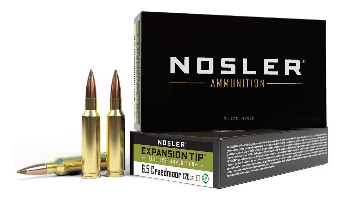 NOSLER 40398 E-Tip 6.5 Creedmoor 120gr E Lead Free 20 Per Box/10 Case
