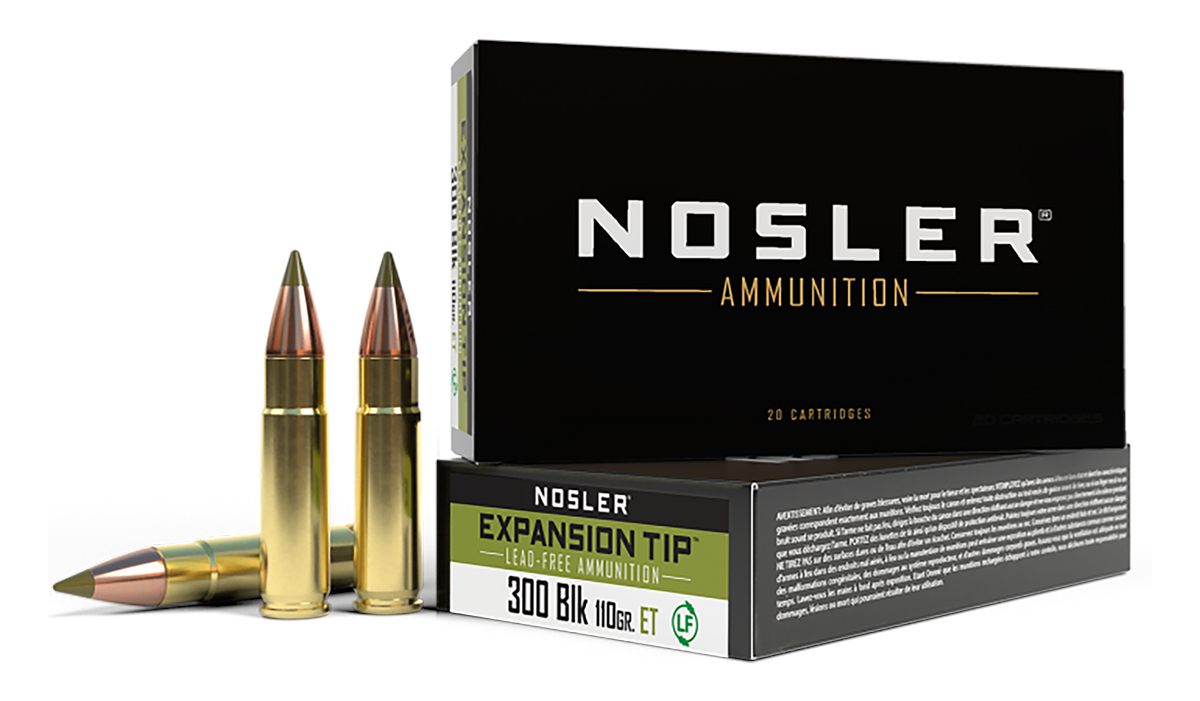Nosler Bullets 40660 E-Tip 300 Blackout 110gr E Lead Free 20 Per Box/20 Cas