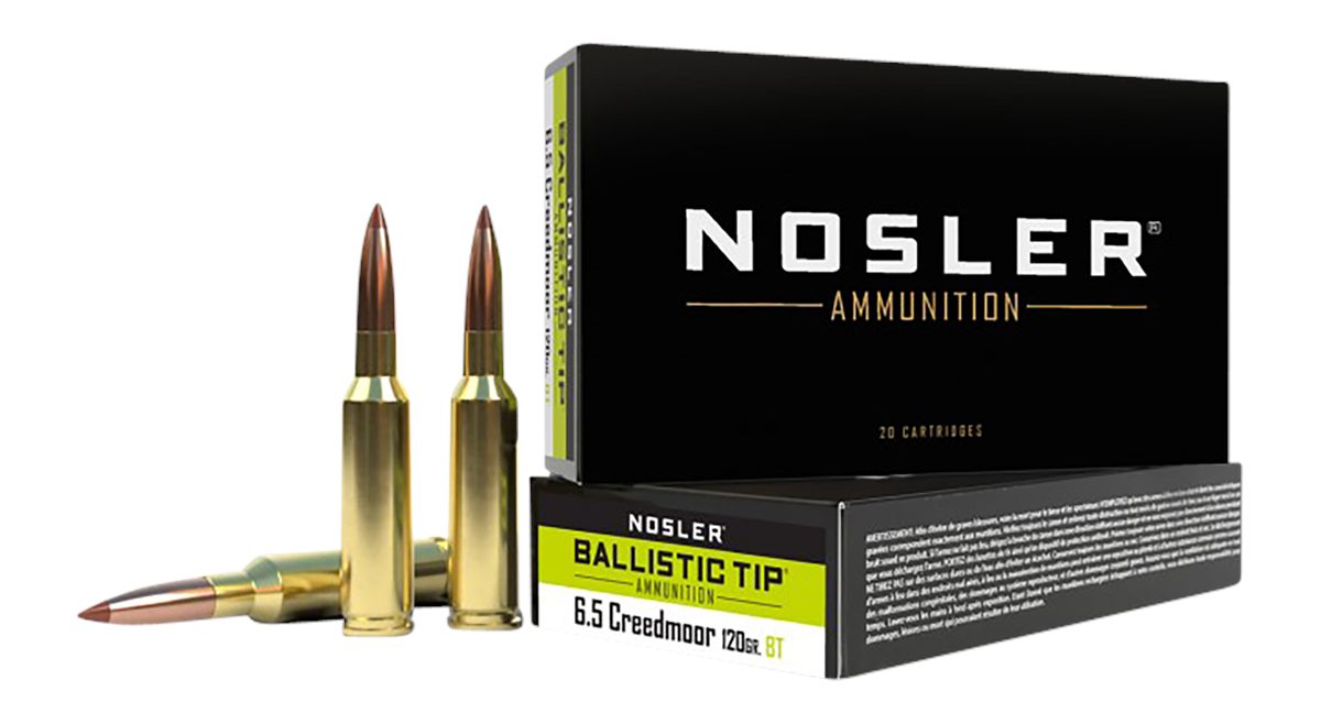 NOSLER 42050 Ballistic Tip 6.5 Creedmoor 120gr Spitzer 20 Per Box/10 Case