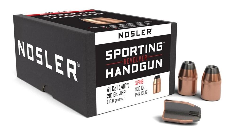 Nosler Bullets Sporting Handgun Revolver .41 cal .410in 210 gr JHP 100/ct
