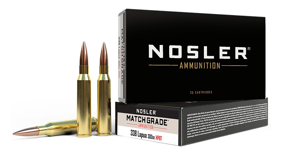 Nosler Bullets 43136 Match Grade 338 LapuaMag 300gr Custom Competition Holl