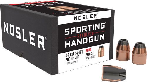 Nosler Bullets Sporting Handgun Revolver .44 cal .429in 200 gr JHP 250/ct view 3