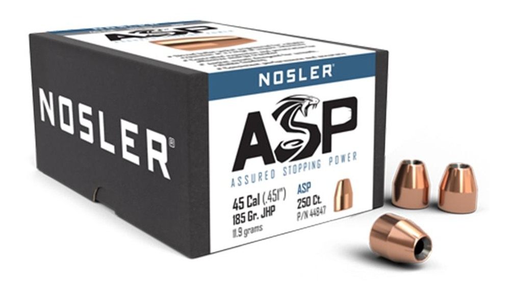 NOSLER 44847 Custom Competition 45 Cal 185gr Jacketed Hollow Point 250/Box view 2