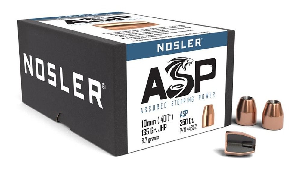 Nosler Bullets Sporting Handgun Pistol .40/10mm .400in 135 gr JHP 250/ct