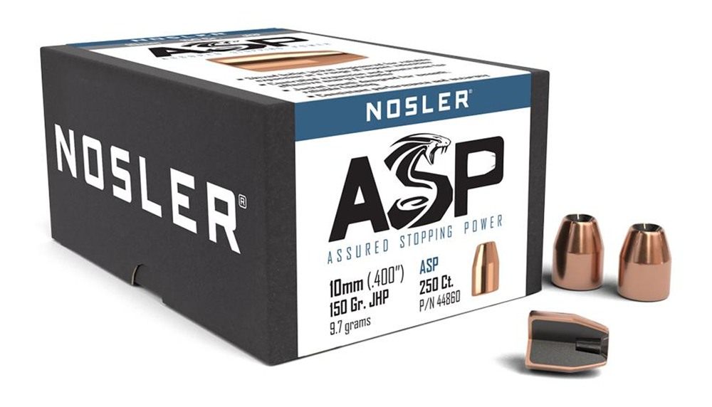 Nosler Bullets Sporting Handgun Pistol .40/10mm .400in 150 gr JHP 250/ct
