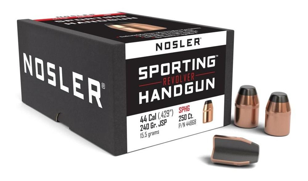 Nosler Bullets Sporting Handgun Revolver .44 cal .429in 240 gr JSP 250/ct