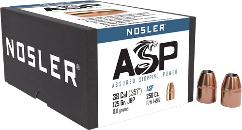 Nosler Bullets ASP-38 Pistol 125g JHP .357'' 250ct