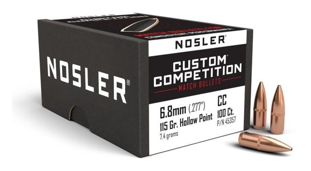 Nosler Bullets Custom Competition Rifle 6.8mm .277in 115 gr HPBT Cann 100/c view 2