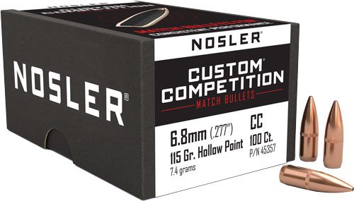 Nosler Bullets Custom Competition Rifle 6.8mm .277in 115 gr HPBT Cann 100/c view 3