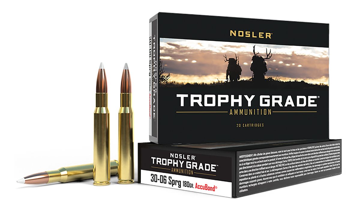 NOSLER 46134 Trophy Grade 30-06 Springfield 180gr AccuBond 20 Per Box/10 Ca