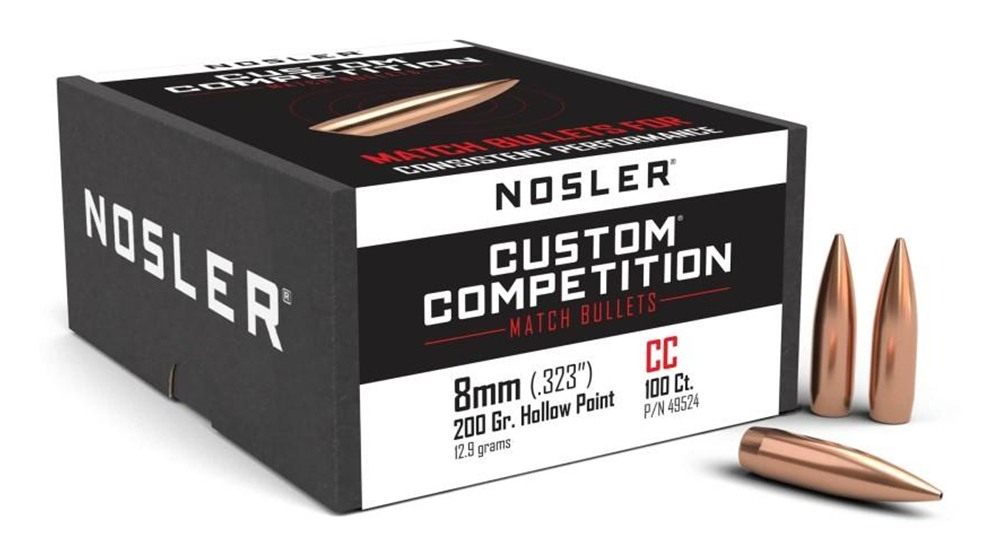 Nosler Bullets Custom Competition Rifle 8mm .323in 200 gr HPBT 100/ct