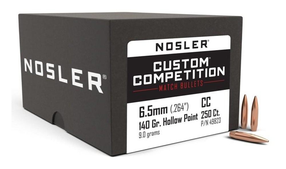 Nosler Bullets Custom Competition Rifle 6.5mm .264in 140 gr HPBT 250/ct