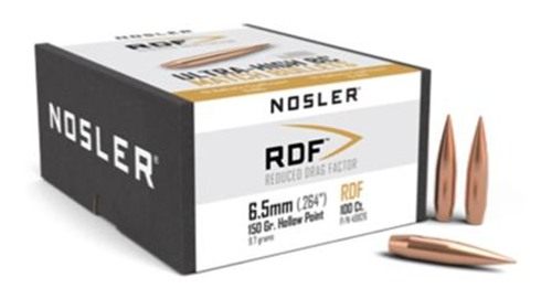 Nosler Bullets 49826 RDF 6.5mm 150gr Hollow Point Boat Tail 100/Box