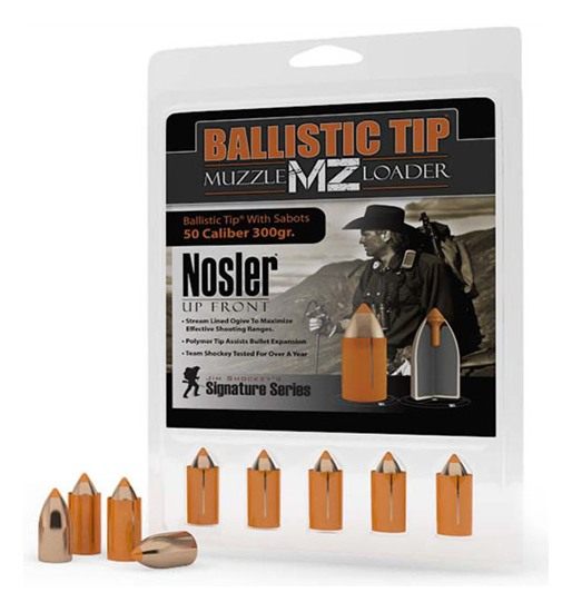 NOSLER Ballistic Tip Muzzleloader Bullets .50 cal .458in 300 gr Spitzer 15/ view 3