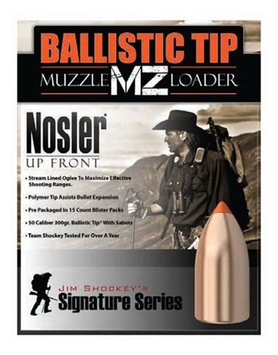 NOSLER Ballistic Tip Muzzleloader Bullets .50 cal .458in 300 gr Spitzer 15/ view 5