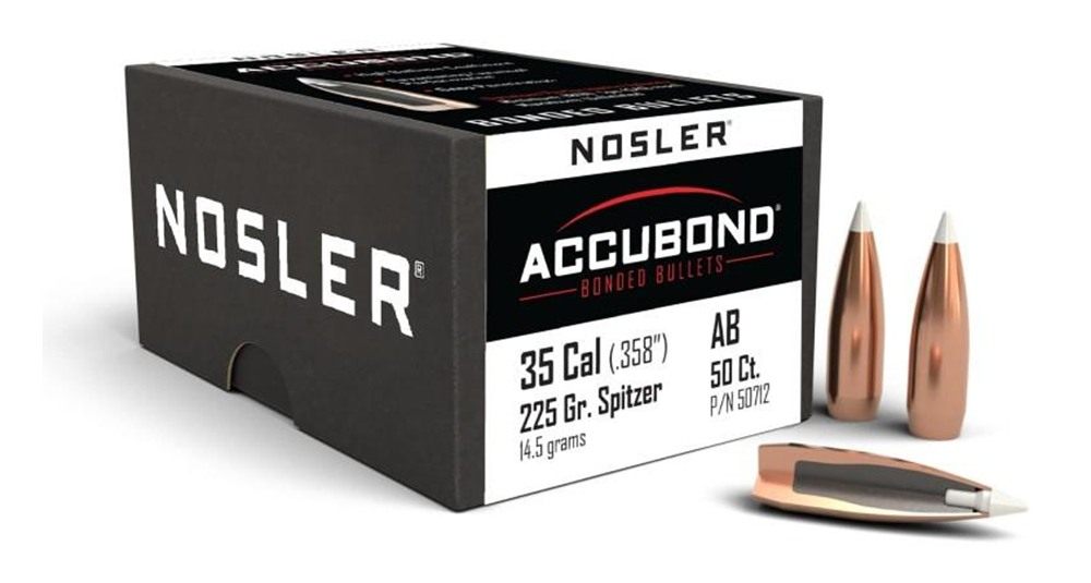 Nosler Bullets AccuBond Rifle .35 cal .358in 225 gr WBT-ACB 50/ct