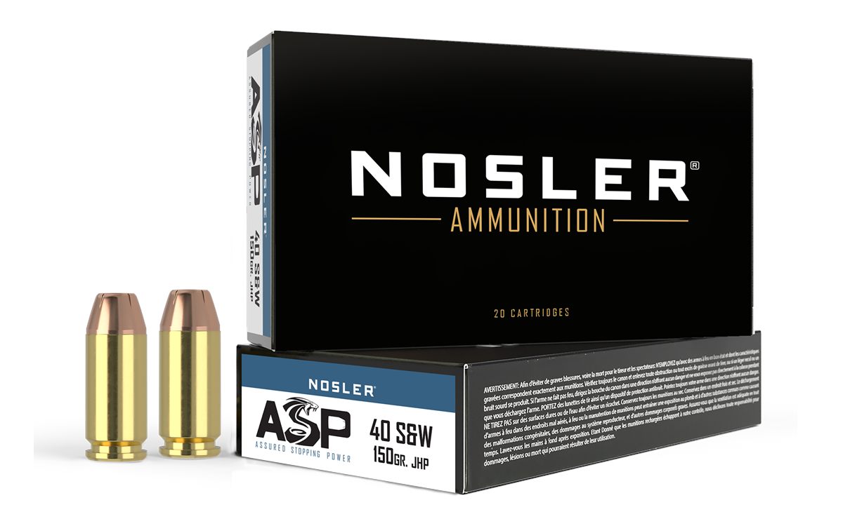 Nosler Bullets 51181 Assured Stopping Power Handgun 40S W 150gr Jacketed Ho
