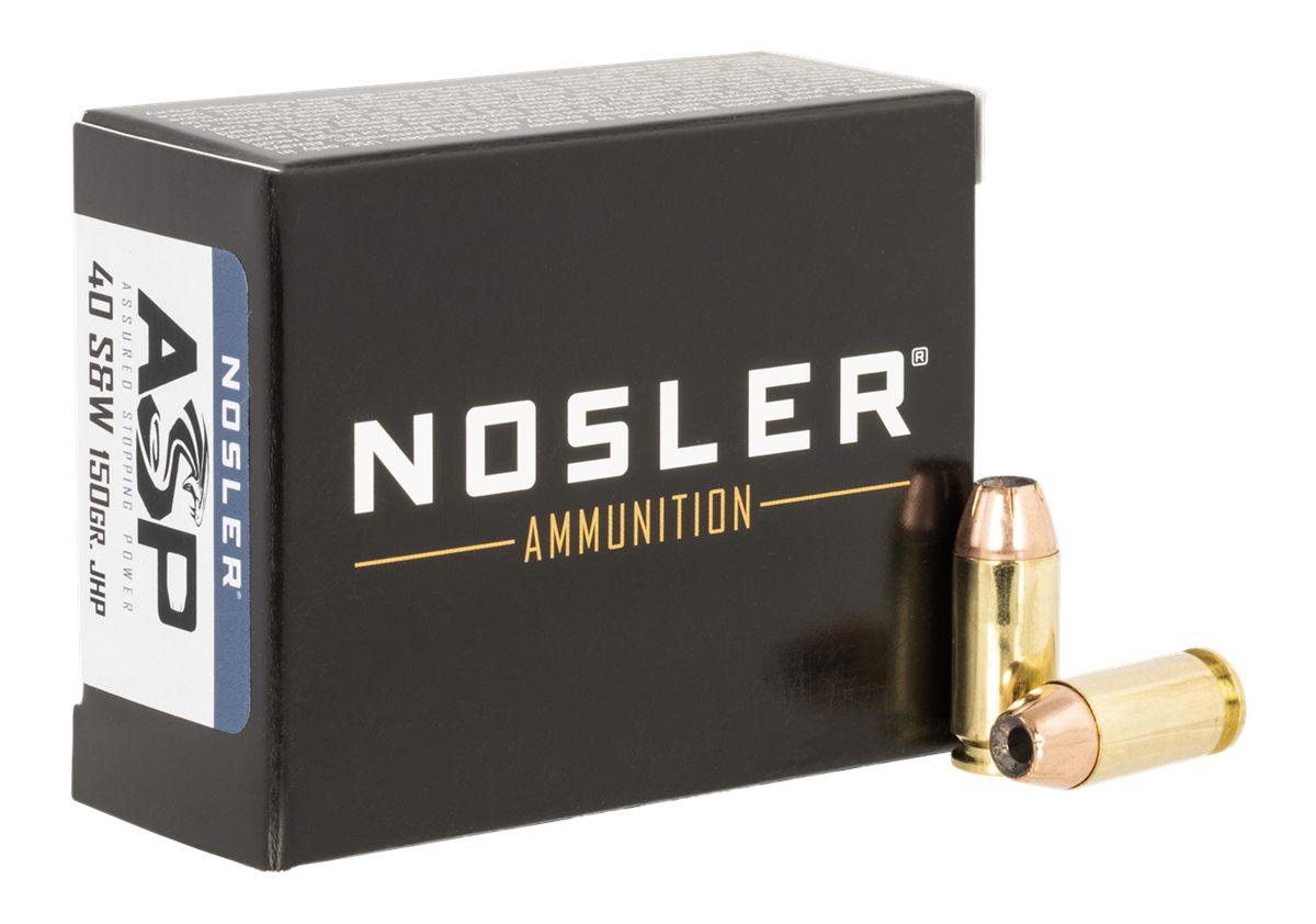 NOSLER 51283 Assured Stopping Power Handgun 40S W 150gr Jacketed Hollow Poi
