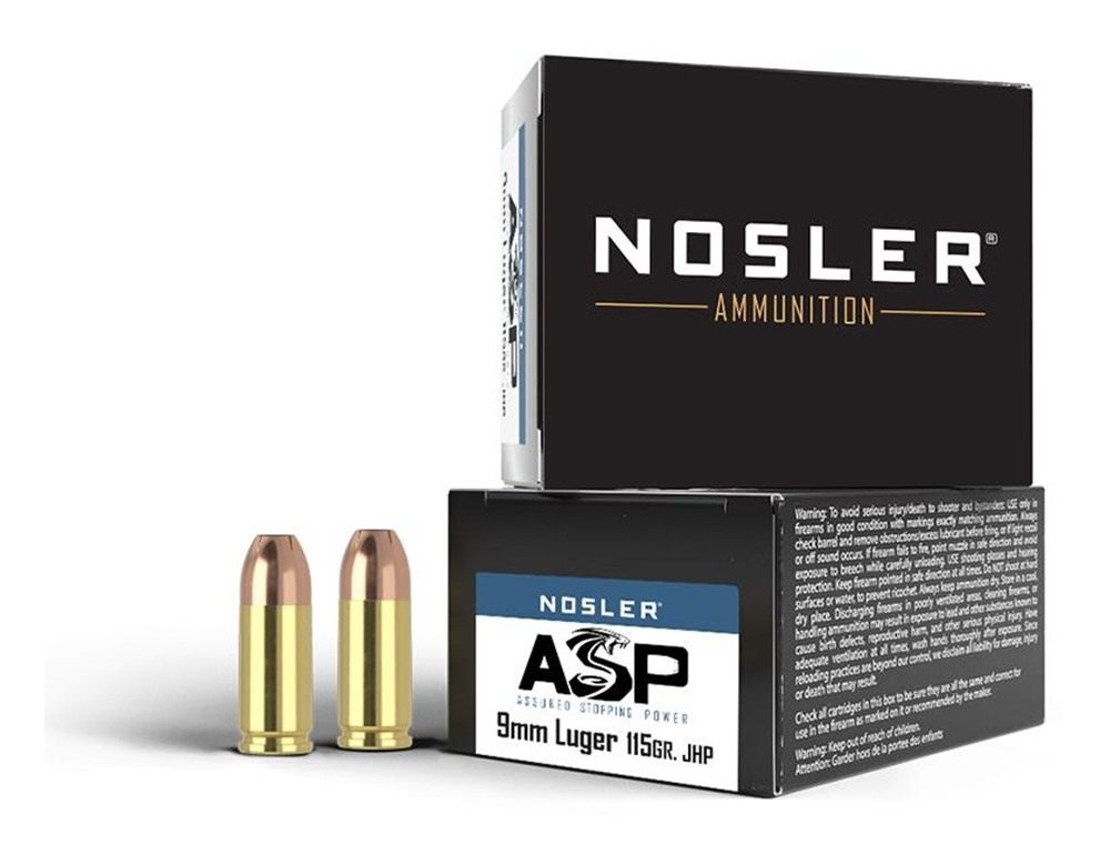 Nosler 51285 Assured Stopping Power Handgun 9mmLuger 115gr Jacketed Hollow view 2