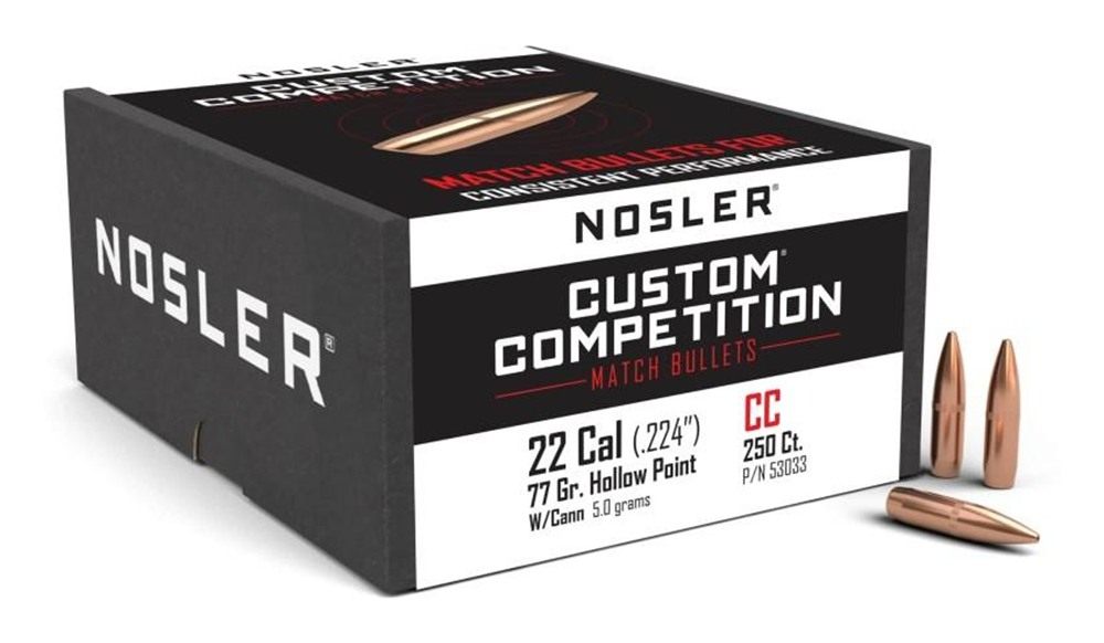 Nosler 22 Caliber 77gr Cann HPBT Custom Competition (250ct)
