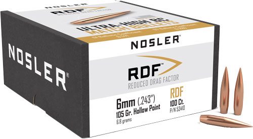 Nosler Bullets 6MM .243 105GR HPBT RDF (Reduced Drag Factor) (100) view 3