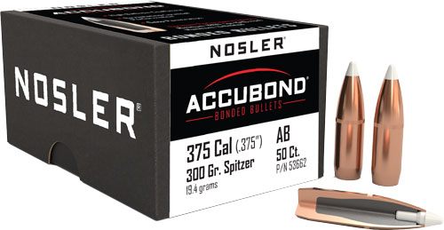 Nosler Bullets AccuBond Rifle .375 cal .375in 300 gr SBT-ACB w Cann 50/ct view 3