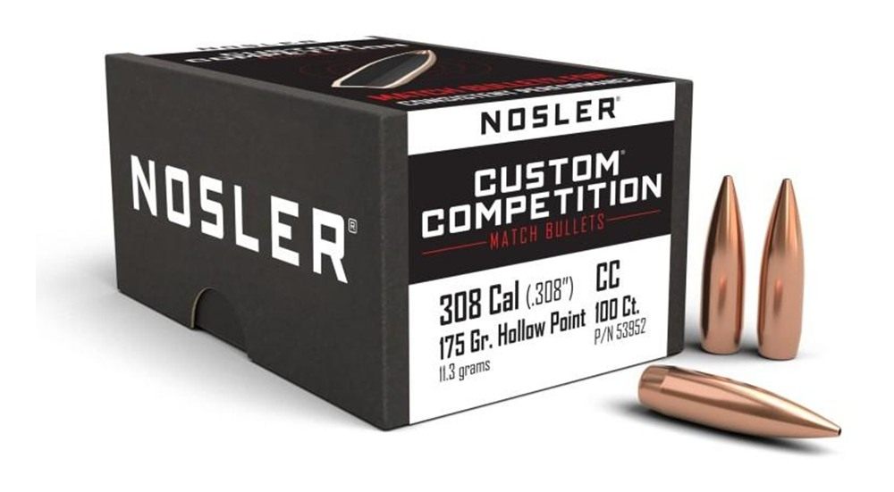 Nosler Bullets Custom Competition Rifle .30 cal .308in 175 gr HPBT 100/ct