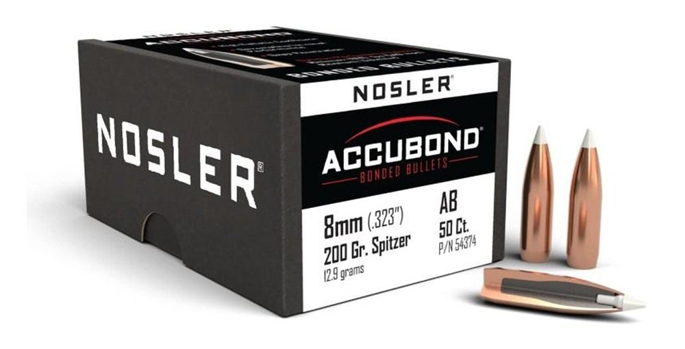 Nosler Bullets AccuBond Rifle 8mm .323in 200 gr SBT-ACB 50/ct