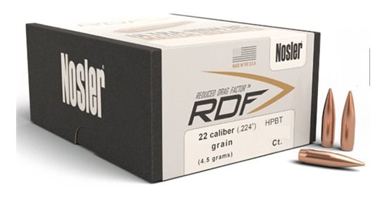 Nosler Bullets RDF Match Rifle .22 cal .224in 77 gr HPBT 500/ct view 3