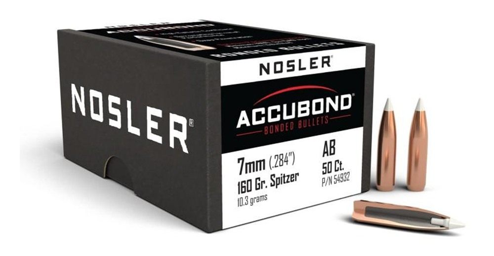 Nosler Bullets AccuBond Rifle 7mm .284in 160 gr SBT-ACB 50/ct