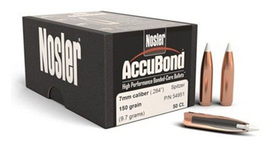 NOSLER AccuBond Rifle Bullets 7mm .284in 150gr Spitzer 50/ct view 4