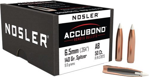 Nosler Bullets AccuBond Rifle 6.5mm .264in 140 gr SBT-ACB 50/ct view 5