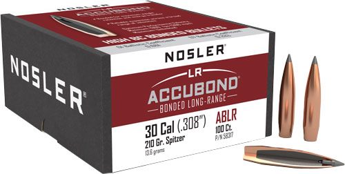 Nosler AccuBond Long Range Rifle Bullets .30 cal .308in 210 gr SPT-ACB 100/ view 4