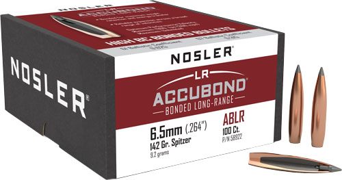 Nosler Accubond Long Range Rifle Bullets 6.5 Cal .264in 142 gr 100/ct view 4