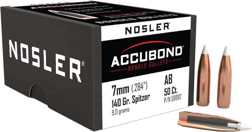 NOSLER AccuBond Rifle Bullets 7mm .284in 140 gr SBT-ACB 50/ct view 5