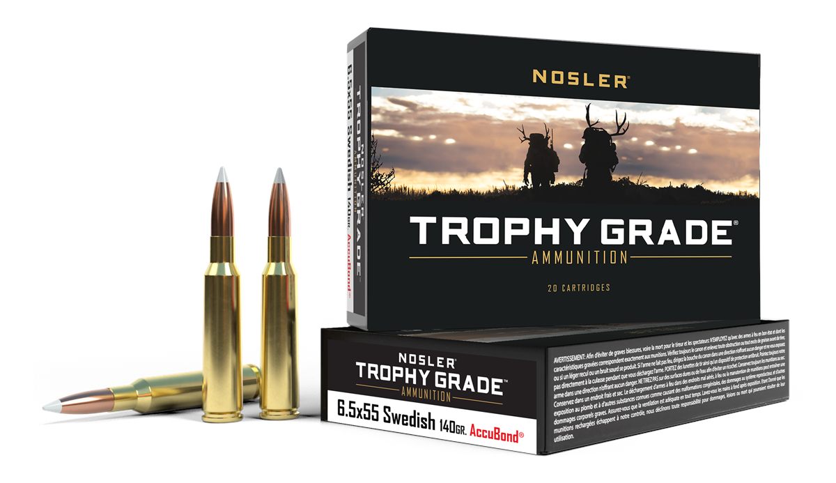NOSLER Accubond Trophy Grade Rifle Ammunition 6.5x55 Mauser 140 PT 2650 fps