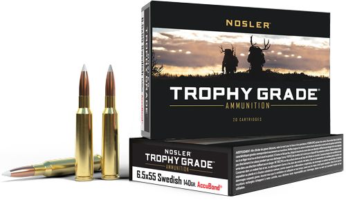 NOSLER Accubond Trophy Grade Rifle Ammunition 6.5x55 Mauser 140 PT 2650 fps view 3