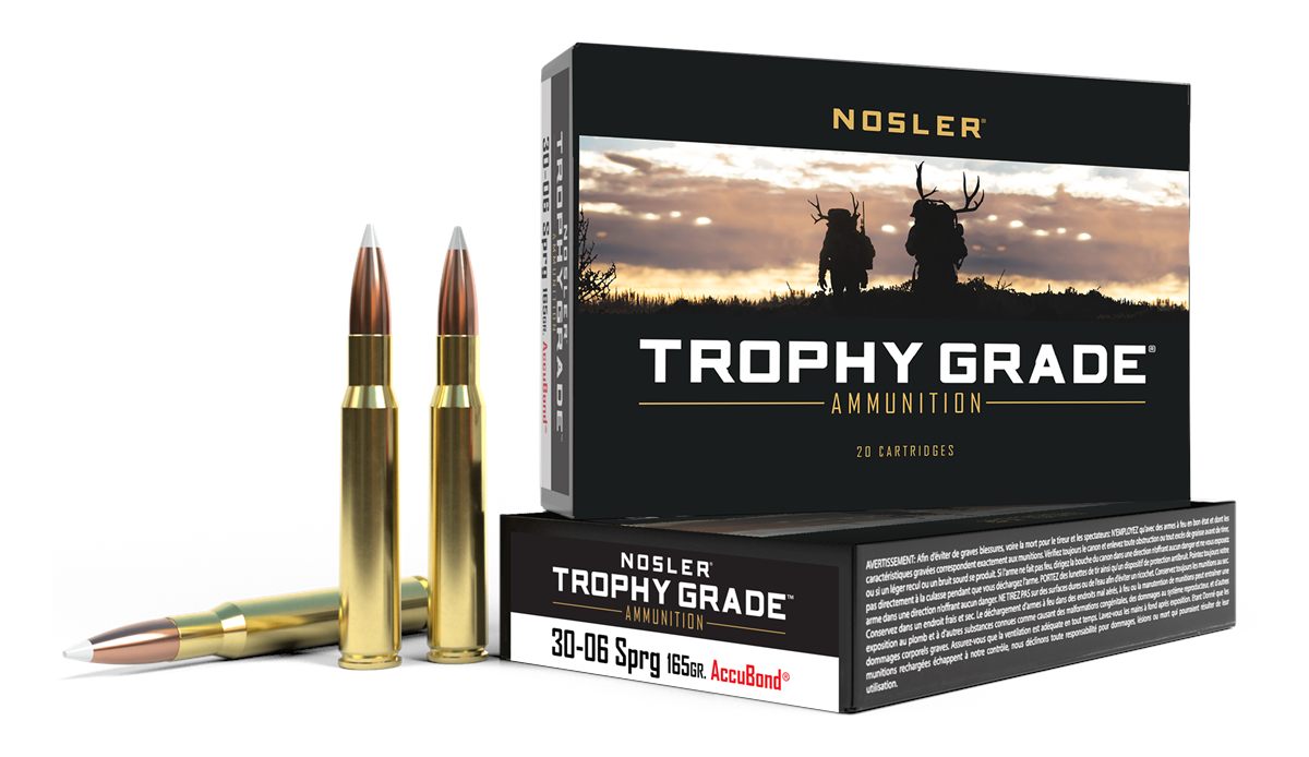 NOSLER 60057 Trophy Grade 30-06 Springfield 165gr AccuBond 20 Per Box/10 Ca