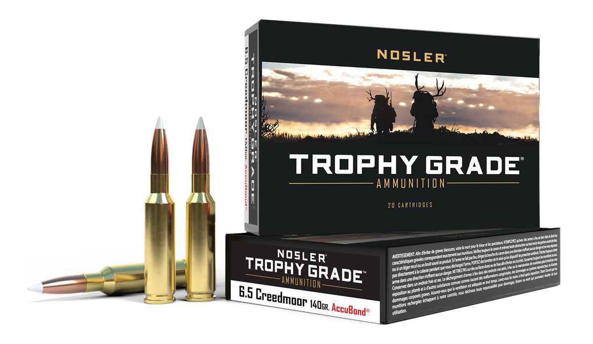 NOSLER Accubond Trophy Grade Rifle Ammunition 6.5mm Creedmoor 140 PT 2650 f