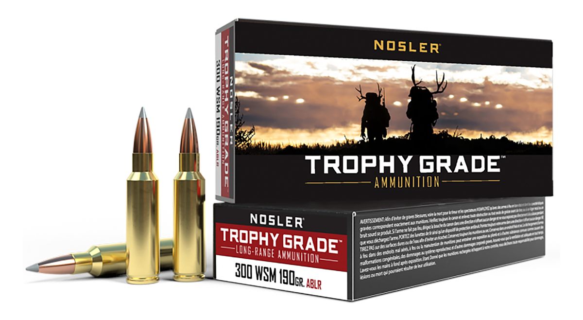 Nosler Bullets 60106 Trophy Grade Long-Range 300WSM 190gr Spitzer AccuBond