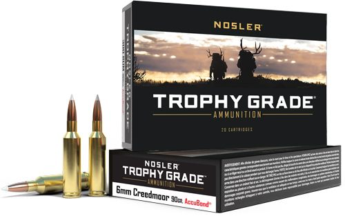 Nosler Bullets Accubond Trophy Grade Rifle Ammunition 6mm Creedmoor 90 PT 3 view 2