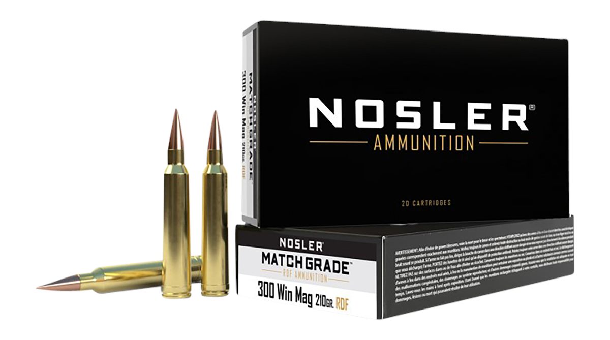 Nosler 60158 Match Grade RDF 300 WinMag 210gr Hollow Point Boat Tail 20 Per
