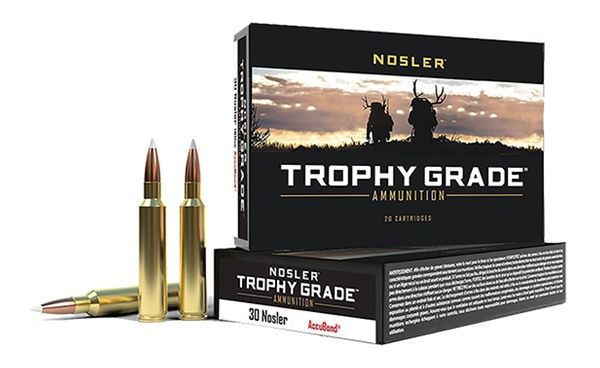 NOSLER Accubond Trophy Grade Rifle Ammunition 30 200 PT 3000 fps 20/ct