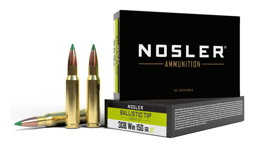 NOSLER 61028 Ballistic Tip 308 Win 150gr Spitzer Varmint 20 Per Box/10 Case view 2