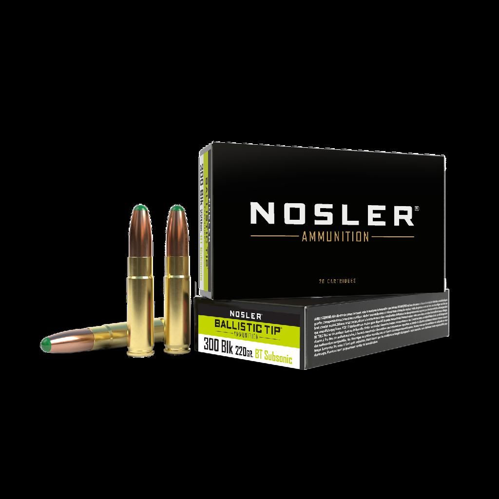 NOSLER BALLISTIC TIP 300 BLACKOUT 220GR BT RN (20)