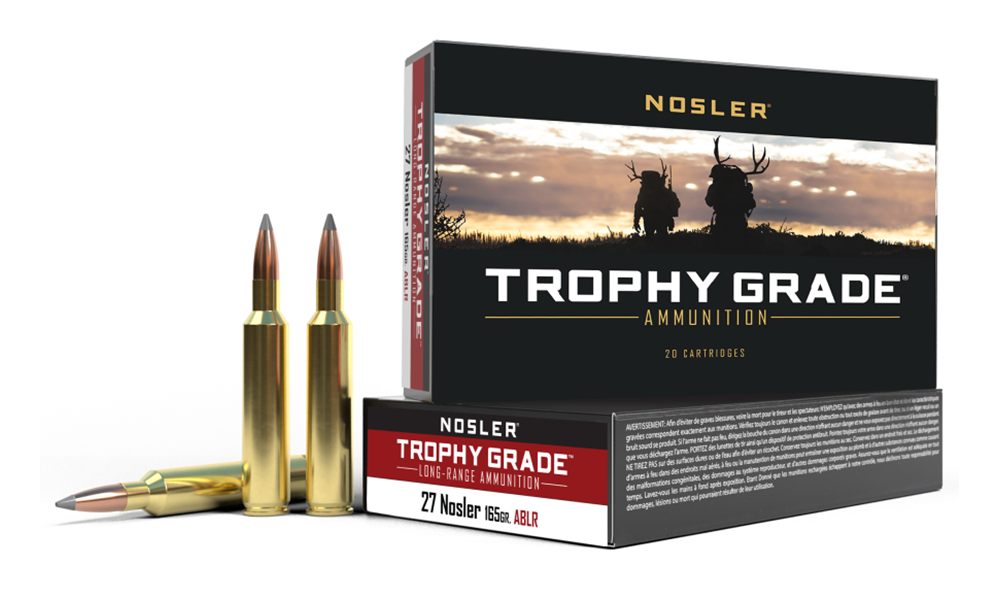 Nosler Bullets Accubond Long Range Trophy Grade Rifle Ammunition 27 165 PT