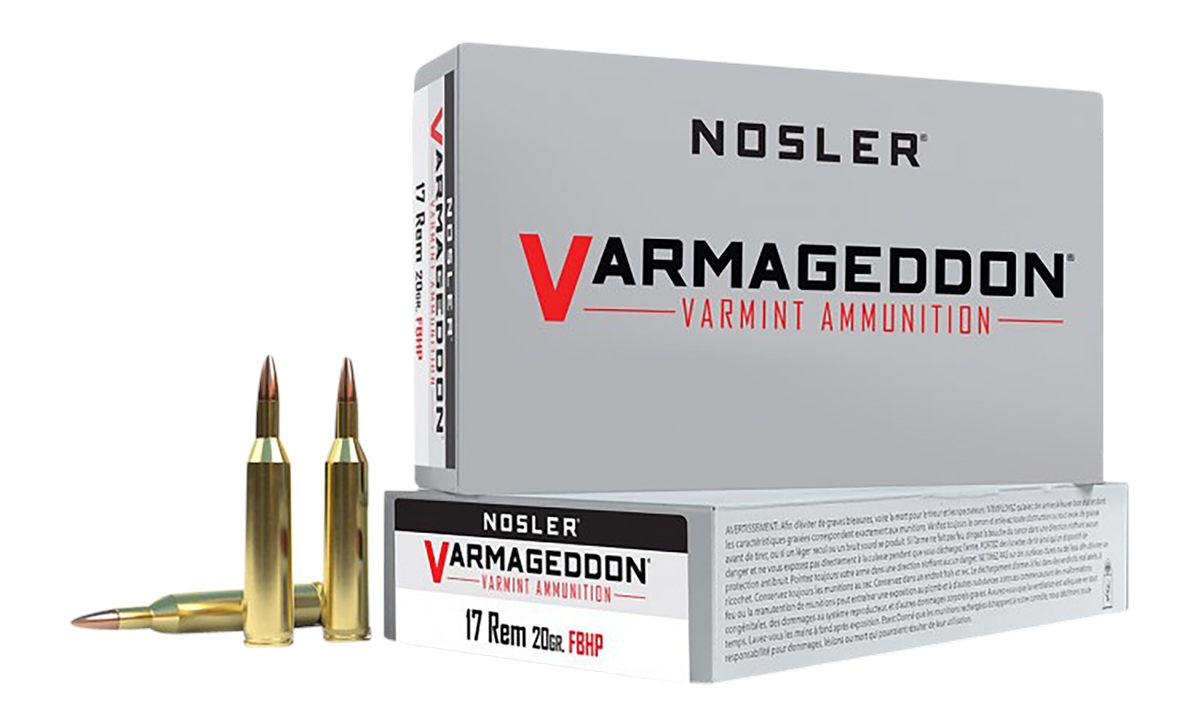 Nosler Bullets 65100 Varmageddon 17 Rem 20gr Flat Base Hollow Point 20 Per