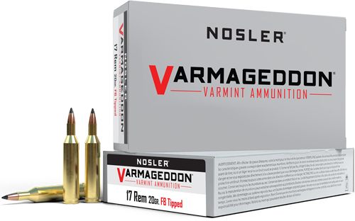 Nosler Bullets Varmegeddon Rifle Ammunition .17 Rem 20 gr FB Tipped 4200 fp view 3